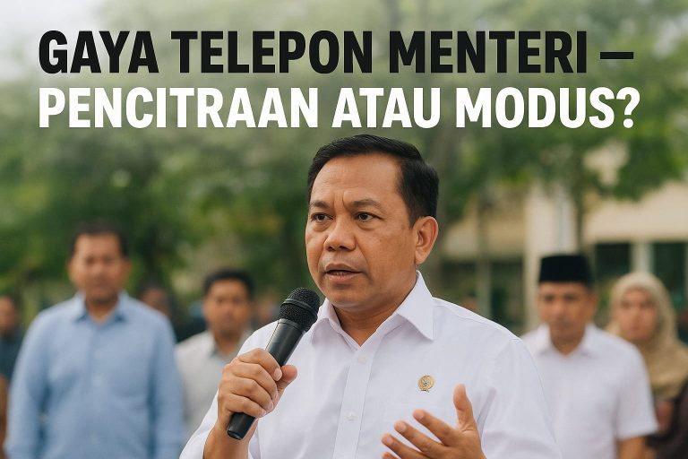 LP-KPK Soroti Gaya Sultan Telepon Menteri di Depan Publik Jangan Sampai Jadi Modus Politik yang Menyesatkan!